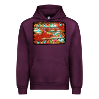 Mauve Wine christmas serape sunflower background Urban Hoodie - Jasminsmagicworld