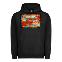Pigment Black christmas serape sunflower background Urban Hoodie - Jasminsmagicworld