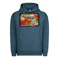 Pigment Midnight Navy christmas serape sunflower background Urban Hoodie - Jasminsmagicworld