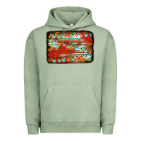 Pigment Oil Green christmas serape sunflower background Urban Hoodie - Jasminsmagicworld
