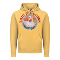 Vintage Mustard bozo the clown vintage style faded design ,  bozo Vintage Hoodie - linhVisuals