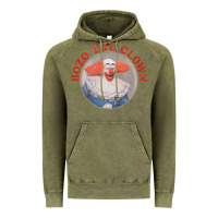 Vintage Olive bozo the clown vintage style faded design ,  bozo Vintage Hoodie - linhVisuals