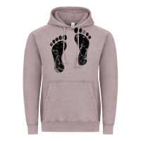 Vintage Zinc 70's footprints   footprint Vintage Hoodie - linhVisuals