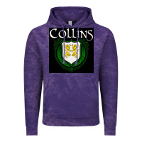 Cloud Purple collins family irish coat of arms Vintage Hoodie - linhVisuals