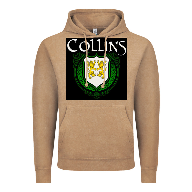 Collins Family Irish Coat Of Arms Vintage Hoodie by linhVisuals | Teevron