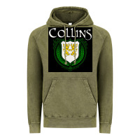Vintage Olive collins family irish coat of arms Vintage Hoodie - linhVisuals