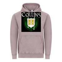 Vintage Zinc collins family irish coat of arms Vintage Hoodie - linhVisuals