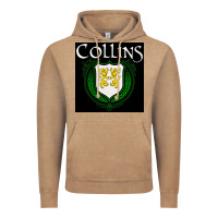 Vintage Coffee collins family irish coat of arms Vintage Hoodie - linhVisuals
