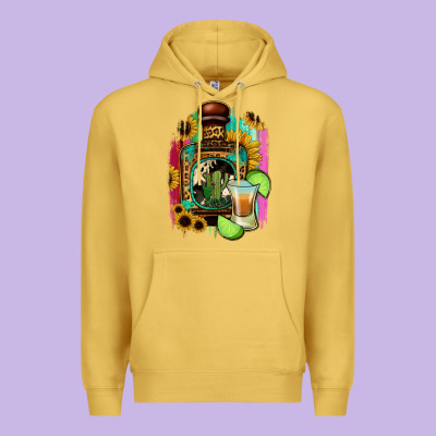 Tequila And Lime Premium Hoodie Designed By Jasminsmagicworld