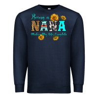 Navy being nana makes my life complete Premium Sweatshirt - RanaPortraitStore