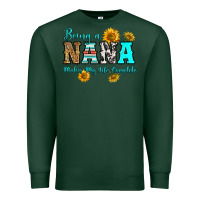 Sports Green being nana makes my life complete Premium Sweatshirt - RanaPortraitStore