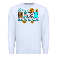 White being nana makes my life complete Premium Sweatshirt - RanaPortraitStore