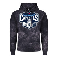 Cloud Black madison capitols Vintage Hoodie - linhVisuals