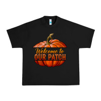 Black welcome to our patch Urban Heavy Tee - BundleAndBundleShop