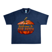 Navy welcome to our patch Urban Heavy Tee - BundleAndBundleShop