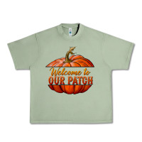Oil Green welcome to our patch Urban Heavy Tee - BundleAndBundleShop