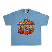 Pebble Blue welcome to our patch Urban Heavy Tee - BundleAndBundleShop