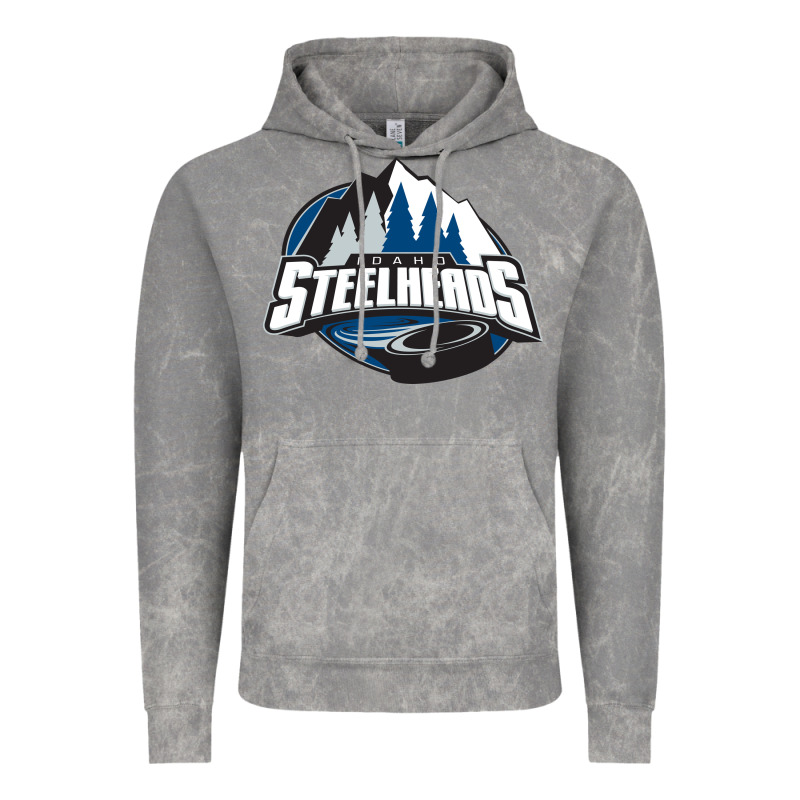 Idaho Steelheads Mountain Vintage Hoodie by linhVisuals | Teevron