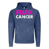 Vintage Denim fck cancer Vintage Hoodie - linhVisuals