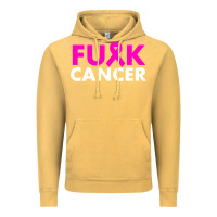 Vintage Mustard fck cancer Vintage Hoodie - linhVisuals