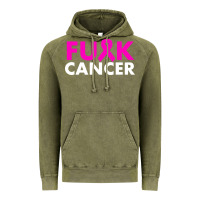 Vintage Olive fck cancer Vintage Hoodie - linhVisuals