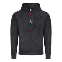 Vintage Black Maldives Map Flag Drawing Line Art Vintage Hoodie - linhVisuals
