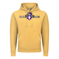 Vintage Mustard holy cross crusaders Vintage Hoodie - linhVisuals