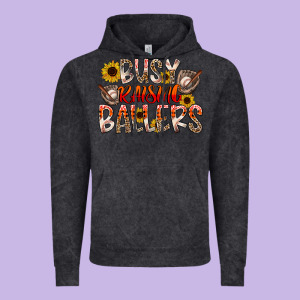 Busy Raising Ballers Vintage Hoodie Designed By Cowhidedigitalart