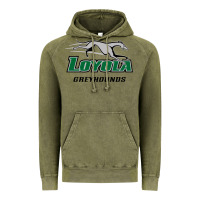 Vintage Olive loyola (md) greyhounds Vintage Hoodie - linhVisuals