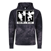 Cloud Black your wife my wife weightlifting Vintage Hoodie - linhVisuals