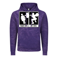 Cloud Purple your wife my wife weightlifting Vintage Hoodie - linhVisuals