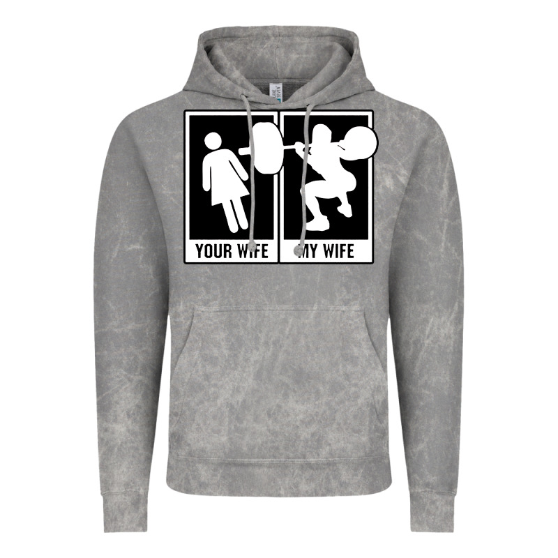 Your Wife My Wife Weightlifting Vintage Hoodie by linhVisuals | Teevron