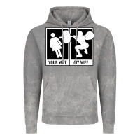Cloud Rock your wife my wife weightlifting Vintage Hoodie - linhVisuals