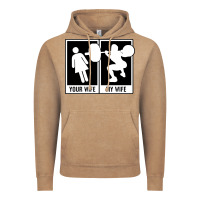 Vintage Coffee your wife my wife weightlifting Vintage Hoodie - linhVisuals