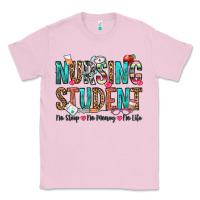 Bubblegum Pink nursing student no sleep no money no life Classic Tee - OliviaCreatesArt