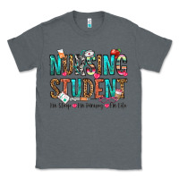 Charcoal Heather nursing student no sleep no money no life Classic Tee - OliviaCreatesArt