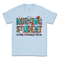 Dusty Blue nursing student no sleep no money no life Classic Tee - OliviaCreatesArt