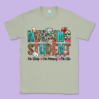 Nursing Student No Sleep No Money No Life Classic Tee Designed By Oliviacreatesart