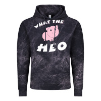 Cloud Black what the heo Vintage Hoodie - linhVisuals