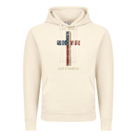 Vintage Artic for god and country cross american flag faith us patriotic tank top Vintage Hoodie - linhVisuals