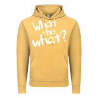 Vintage Mustard what the what Vintage Hoodie - linhVisuals