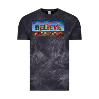 Cloud Black christmas believe license plate Vintage Tee - BundleAndBundleShop