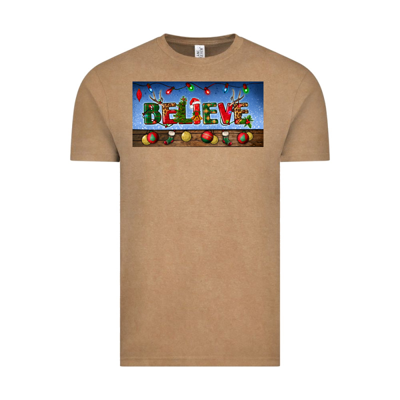 Christmas Believe License Plate Vintage Tee by BundleAndBundleShop | Teevron