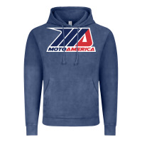 Vintage Denim moto america Vintage Hoodie - linhVisuals