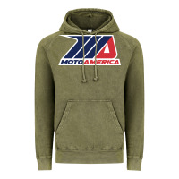 Vintage Olive moto america Vintage Hoodie - linhVisuals