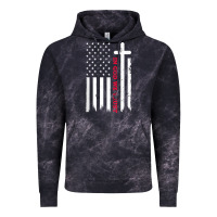 Cloud Black in god we trust with patriotic vintage american flag t shirt Vintage Hoodie - linhVisuals