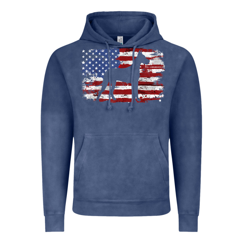Great Dane Vintage American Flag T Shirt Vintage Hoodie by linhVisuals | Teevron
