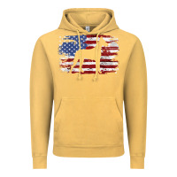 Vintage Mustard great dane vintage american flag t shirt Vintage Hoodie - linhVisuals