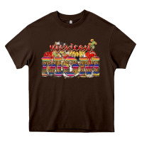 Chocolate Brown Mexican Mom Mexico Heavy Core Tee - HowdyJamesFarm
