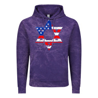 Cloud Purple hanukah american flag star of david   jewish chanukah t shirt Vintage Hoodie - linhVisuals